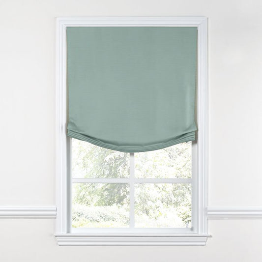 Relaxed Roman Shade in Sunbrella® Canvas - Spa