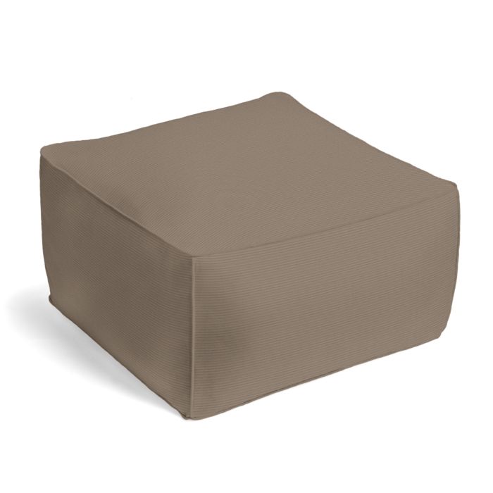Outdoor Pouf in Sunbrella® Canvas - Taupe