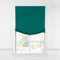 Relaxed Roman Shade in Sunbrella® Canvas - Teal