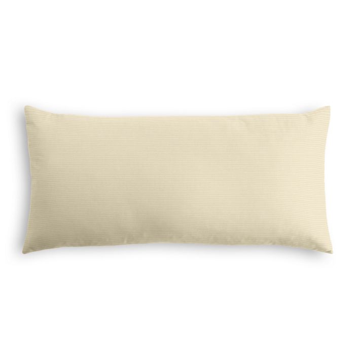 Outdoor Lumber Pillow in Sunbrella® Canvas - Vellum