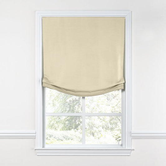 Relaxed Roman Shade in Sunbrella® Canvas - Vellum