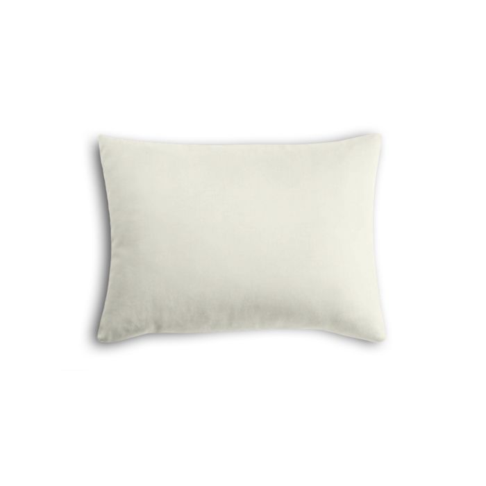 Boudoir Pillow in Sunbrella® Canvas - White