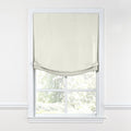 Relaxed Roman Shade in Sunbrella® Canvas - White
