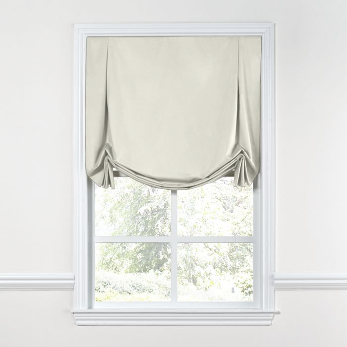 Tulip Roman Shade in Sunbrella® Canvas - White