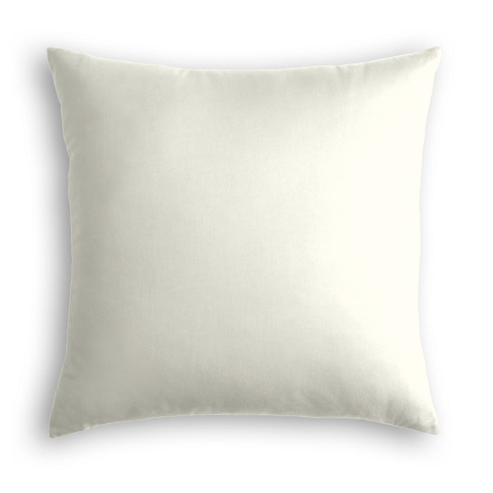 Outdoor Pillow in Sunbrella® Canvas - White
