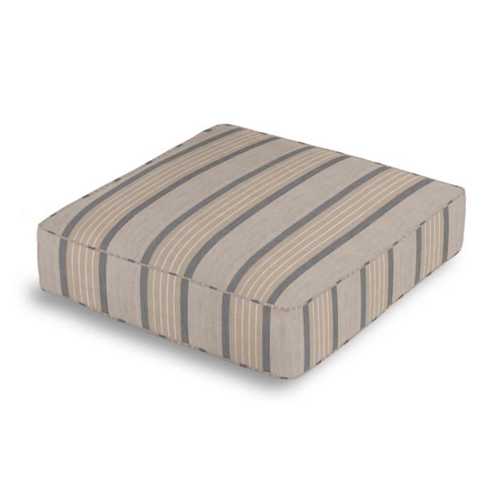 Box Floor Pillow in Sunbrella® Cove - Pebble