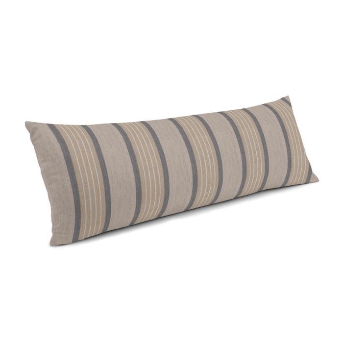 Large Lumbar Pillow in Sunbrella® Cove - Pebble
