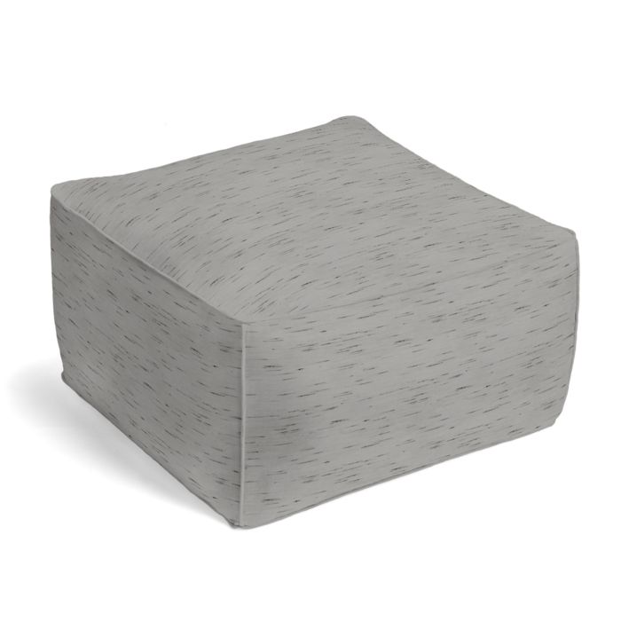 Outdoor Pouf in Sunbrella® Frequency - Ash