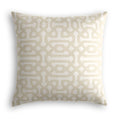 Outdoor Pillow in Sunbrella® Fretwork - Flax