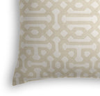 Outdoor Pillow in Sunbrella® Fretwork - Flax