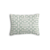 Boudoir Pillow in Sunbrella® Fretwork - Mist