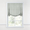 Tulip Roman Shade in Sunbrella® Fretwork - Mist