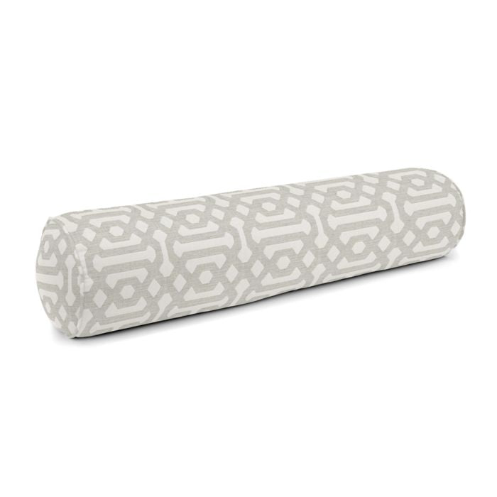 Bolster Pillow in Sunbrella® Fretwork - Pewter