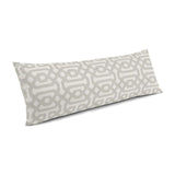 Large Lumbar Pillow in Sunbrella® Fretwork - Pewter