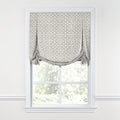 Tulip Roman Shade in Sunbrella® Fretwork - Pewter