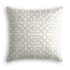 Outdoor Pillow in Sunbrella® Fretwork - Pewter