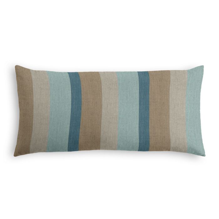 Outdoor Lumbar Pillow in Sunbrella® Gateway - Mist