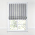 Flat Roman Shade in Sunbrella® Lido - Indigo