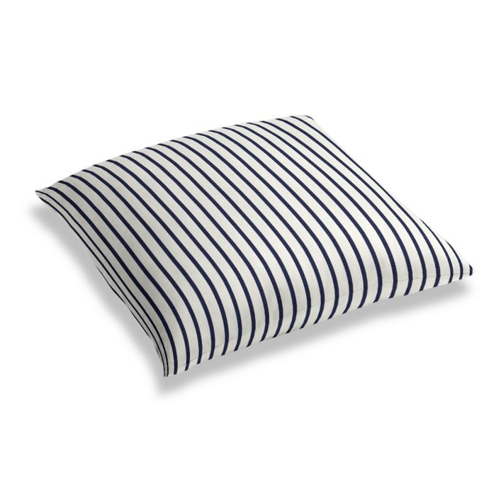 Simple Outdoor Floor Pillow in Sunbrella® Lido - Indigo