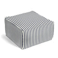 Outdoor Pouf in Sunbrella® Lido - Indigo