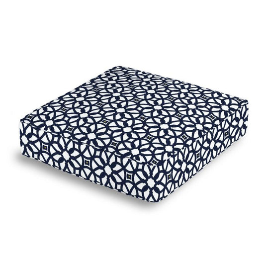 Box Floor Pillow in Sunbrella® Luxe - Indigo