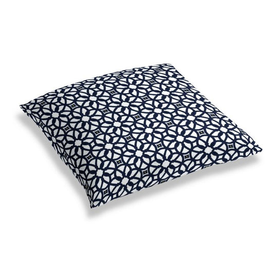 Simple Outdoor Floor Pillow in Sunbrella® Luxe - Indigo