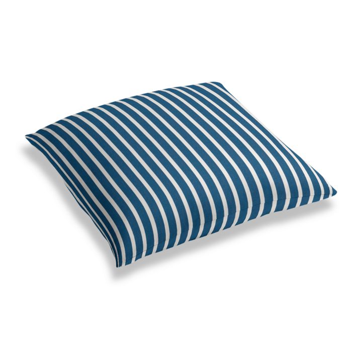 Simple Outdoor Floor Pillow in Sunbrella® Shore - Regatta