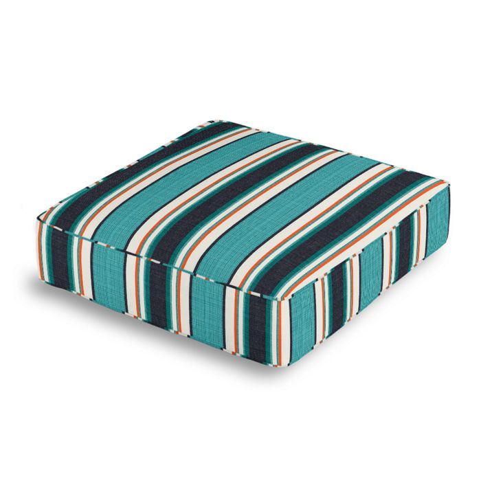 Box Floor Pillow in Sunbrella® Token - Surfside