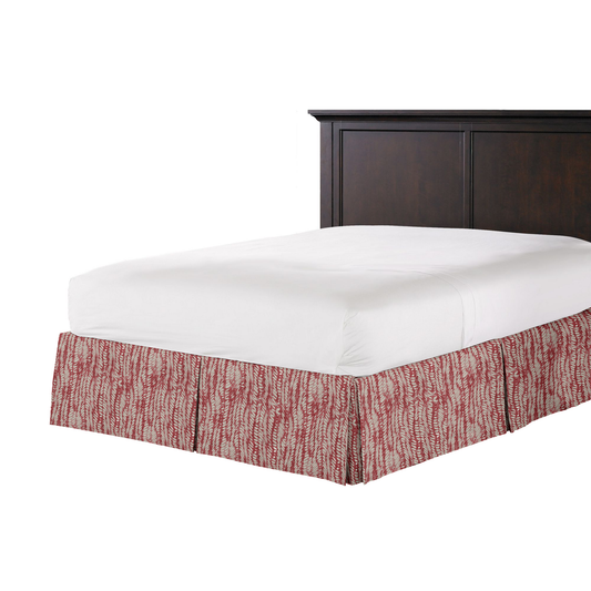 Tailored Bedskirt in Rope Walk - Grenadine