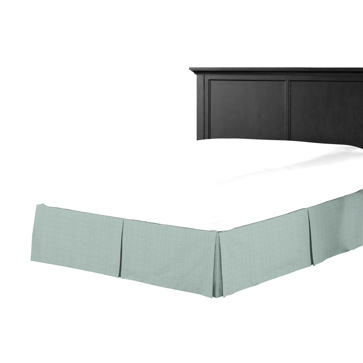 Tailored Bedskirt in Baldwin - Liberty Blue
