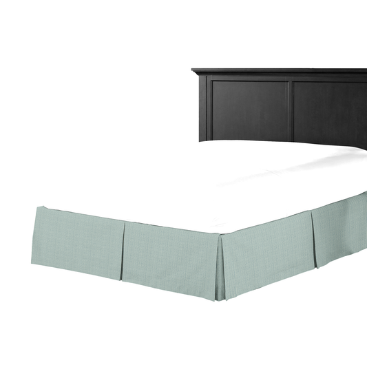 Tailored Bedskirt in Baldwin - Liberty Blue