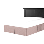 Tailored Bedskirt in Baldwin - Scarlet