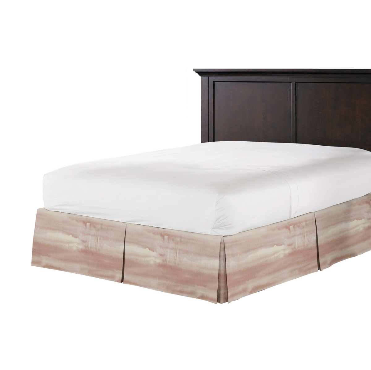 Tailored Bedskirt in Up In The Sky - Blush