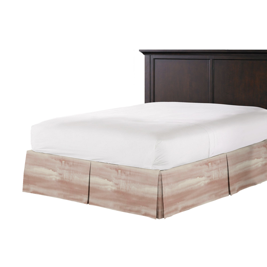 Tailored Bedskirt in Up In The Sky - Blush