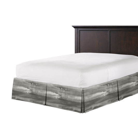 Tailored Bedskirt in Up In The Sky - Grey