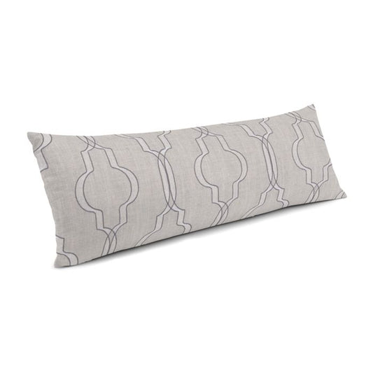 Large Lumbar Pillow in Take A Fancy - Pewter