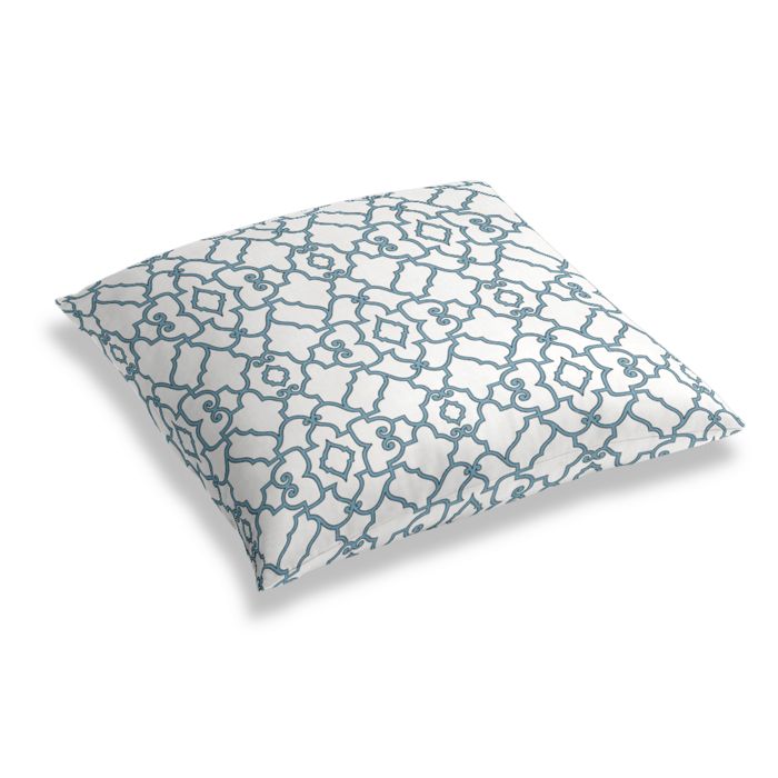 Simple Floor Pillow in The Taj - Aquatic