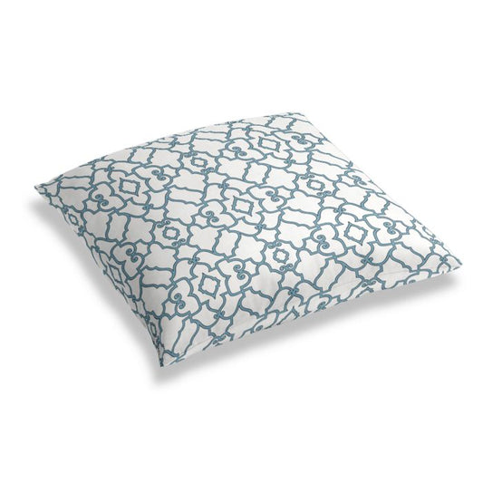 Simple Floor Pillow in The Taj - Aquatic