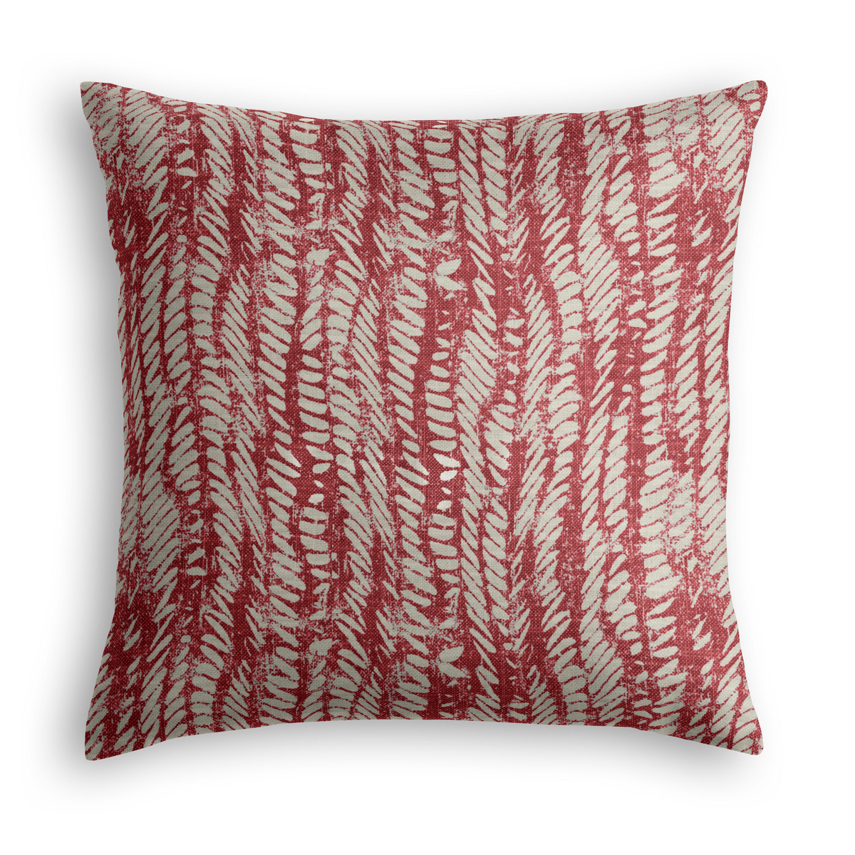 Throw Pillow in Rope Walk - Grenadine