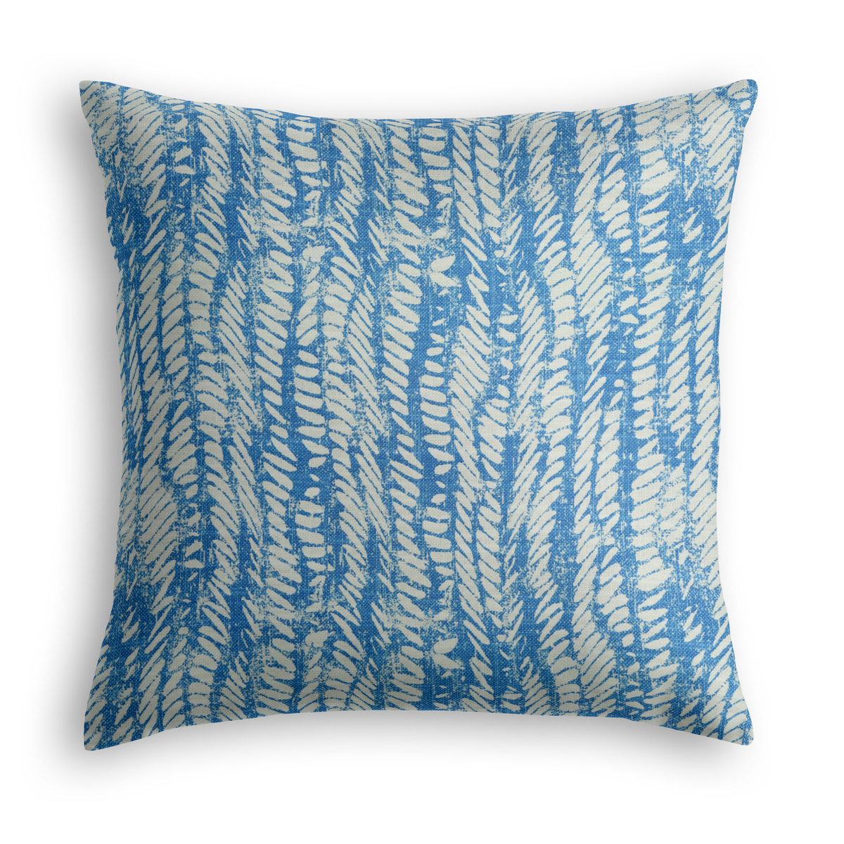 Throw Pillow in Rope Walk - Persian Blue