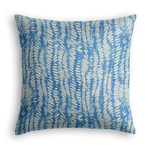 Throw Pillow in Rope Walk - Persian Blue