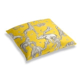 Simple Floor Pillow in Tobi Fairley Langdon - Yellow