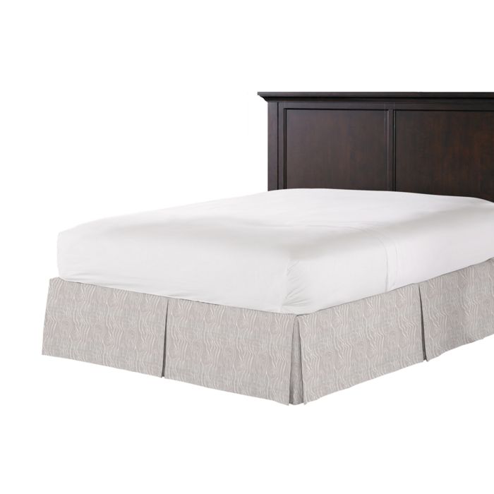 Tailored Bedskirt in Tobi Fairley Rivers - Mineral