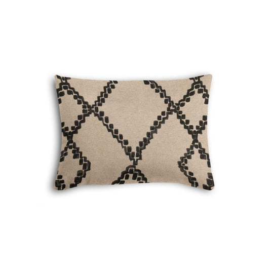 Boudoir Pillow in Trellis Island - Black