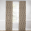 Euro Pleat Drapery in Trellis Island - Black