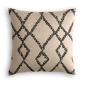 Euro Sham in Trellis Island - Black