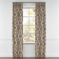 Pinch Pleat Drapery in Trellis Island - Black