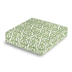 Box Floor Pillow in Trellis Like It Is - Meadow