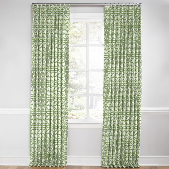 Euro Pleat Drapery in Trellis Like It Is - Meadow