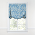 Tulip Roman Shade in Rope Walk - Persian Blue